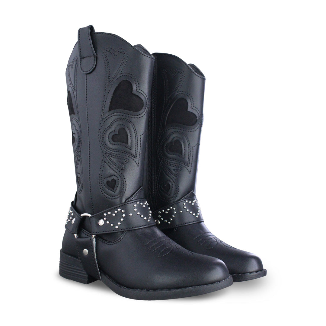 Bota Vaquera Niña 73816 Camila Sintético Negro
