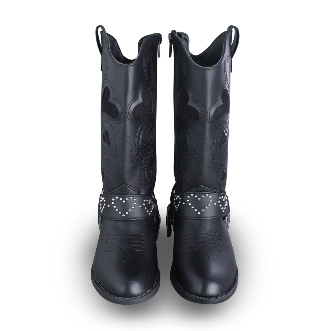 Bota Vaquera Niña 73816 Camila Sintético Negro