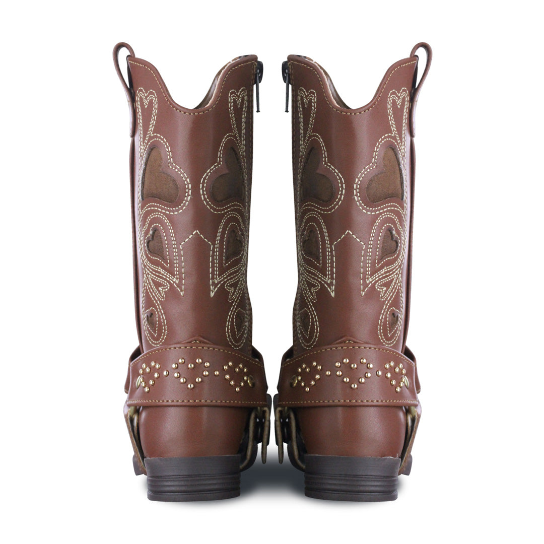 Bota Vaquera Niña 73816 Camila Sintético Tanino