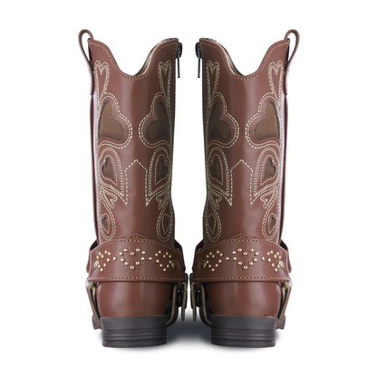 Bota Vaquera Niña 73816 Camila Sintético Tanino