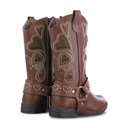 Bota Vaquera Niña 73816 Camila Sintético Tanino