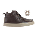 Bota niño 740 piel café cocida de la punta