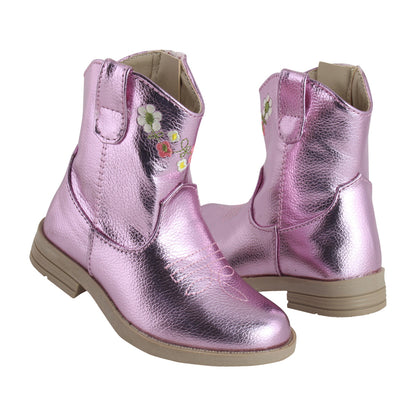 Bota Vaquera Niña 74001 Metálica Pink