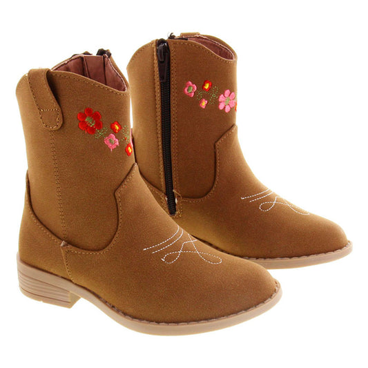 Bota Vaquera 74001 Café con Flores