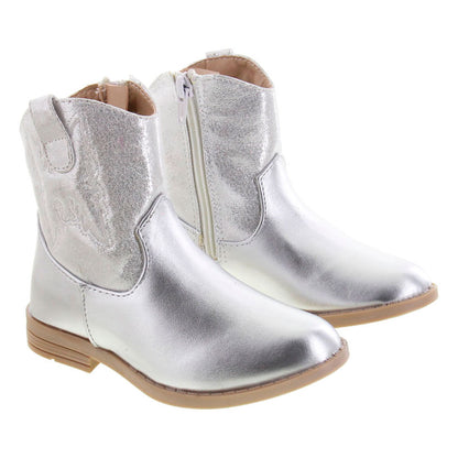 Botín Niña Vaquero 74005  Plata