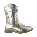 Bota Vaquera Niña 74020 Metálico Oro