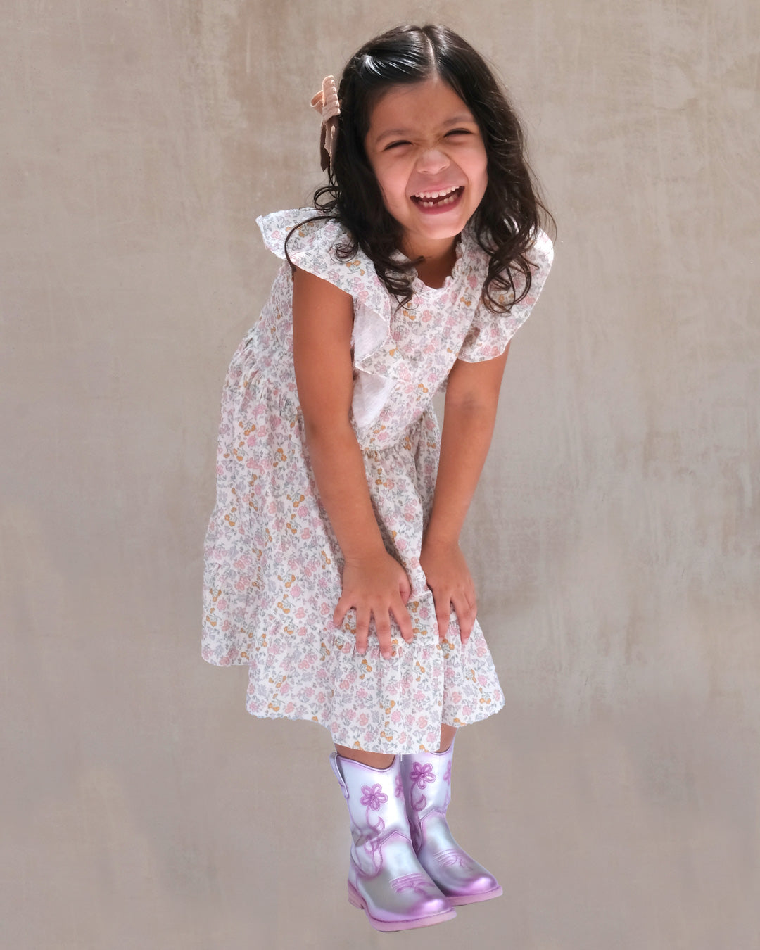 Botín Vaquero Niña 74020 Metal Plata Pink