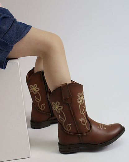 Bota Vaquera Niña 74020 Café Tanino