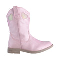 Bota Vaquera Niña 74023 Rosa con Corazones y Brillos