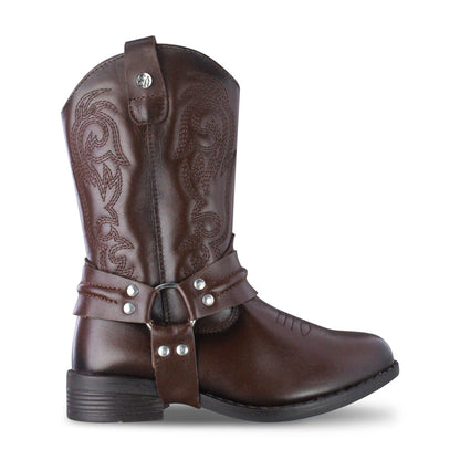 Bota Vaquera Niña 74027 Emilia Piel Brandy