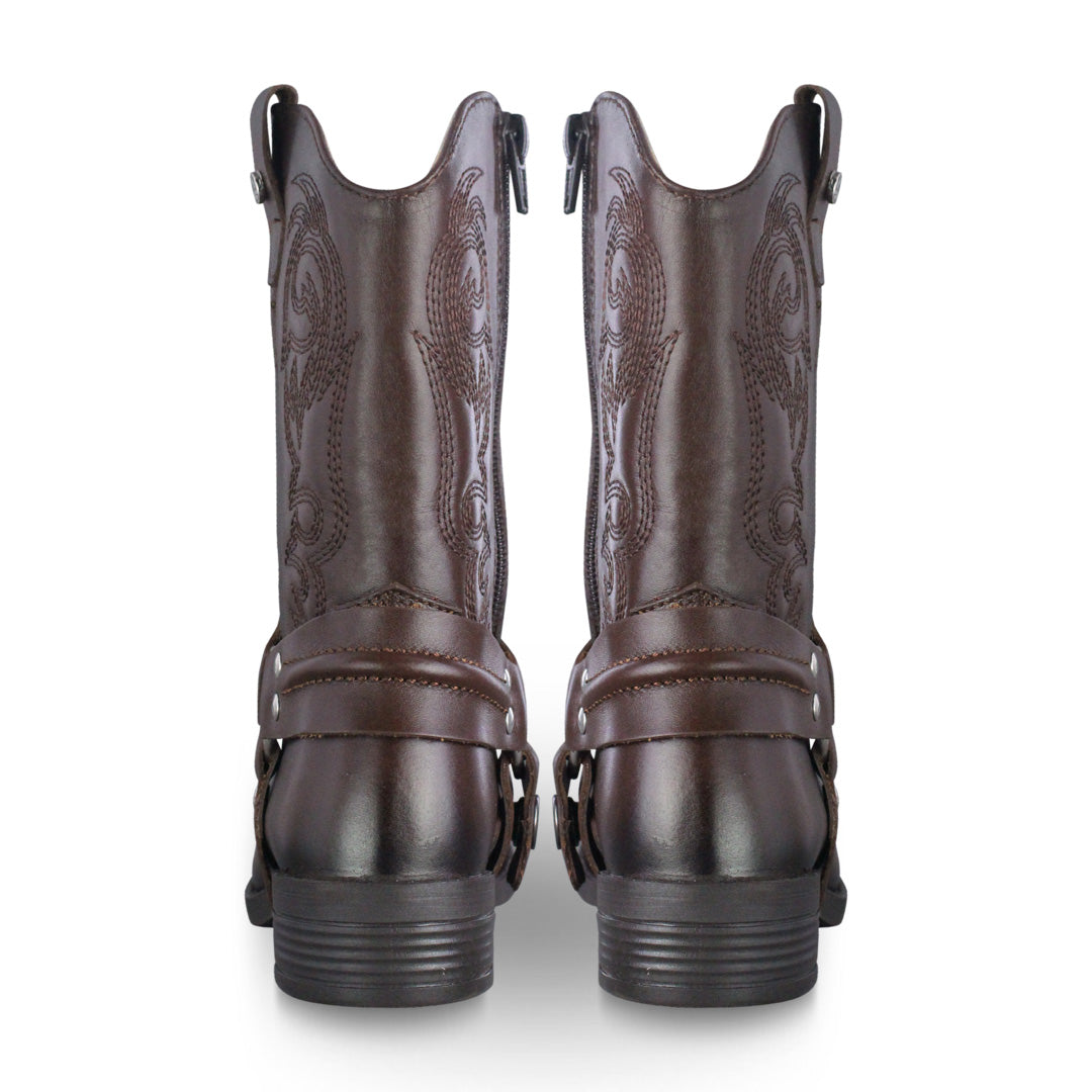 Bota Vaquera Niña 74027 Emilia Piel Brandy
