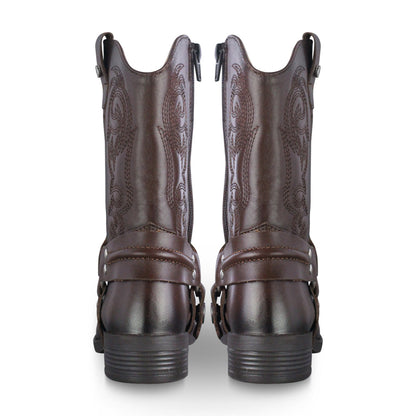 Bota Vaquera Niña 74027 Emilia Piel Brandy