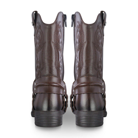 Bota Vaquera Niña 74027 Emilia Piel Brandy