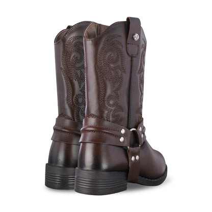 Bota Vaquera Niña 74027 Emilia Piel Brandy