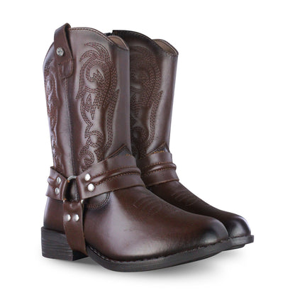 Bota Vaquera Niña 74027 Emilia Piel Brandy