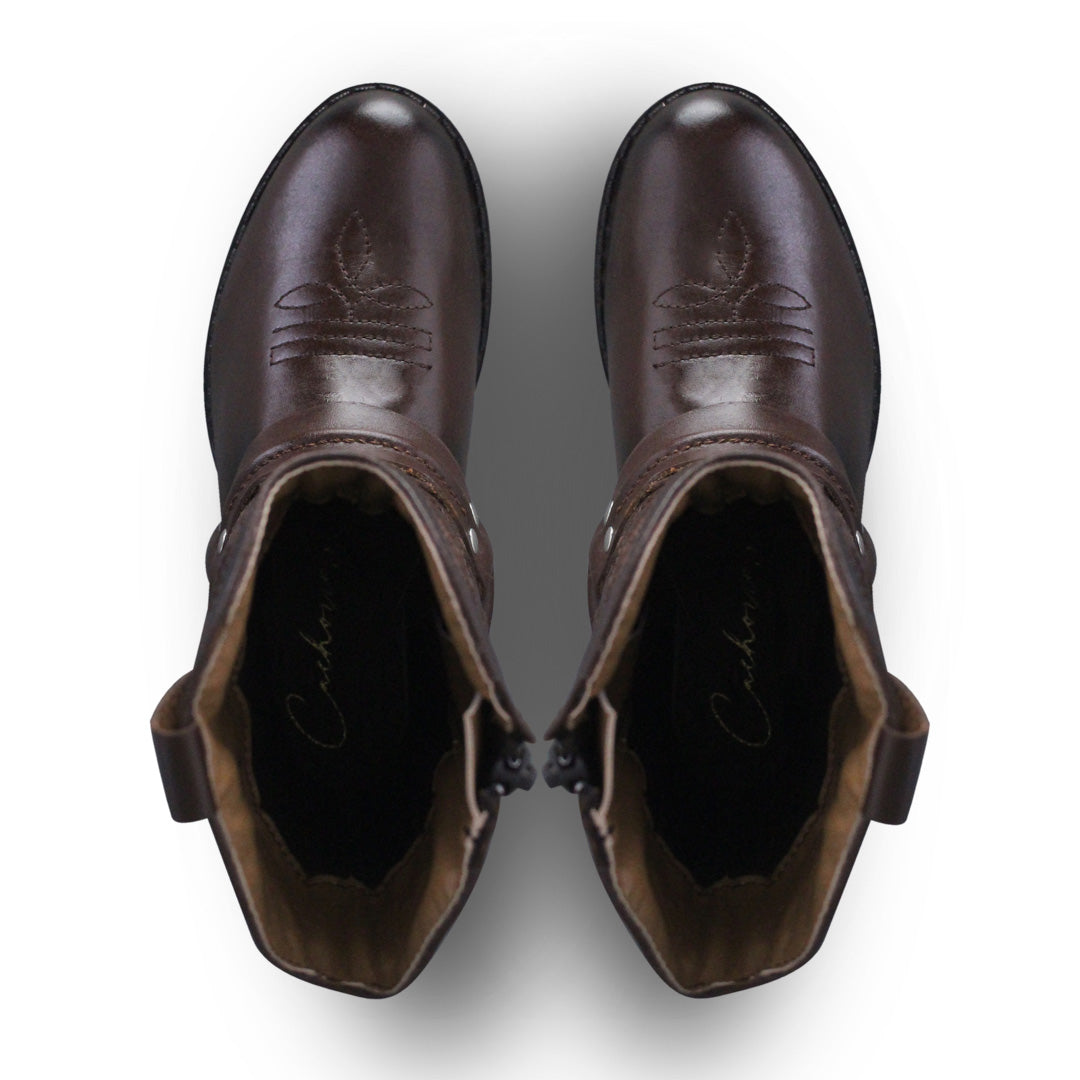 Bota Vaquera Niña 74027 Emilia Piel Brandy