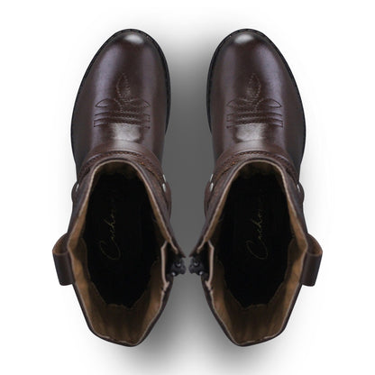 Bota Vaquera Niña 74027 Emilia Piel Brandy