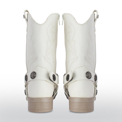 Bota Vaquera Noa 74040 Beige Latte, vista 2
