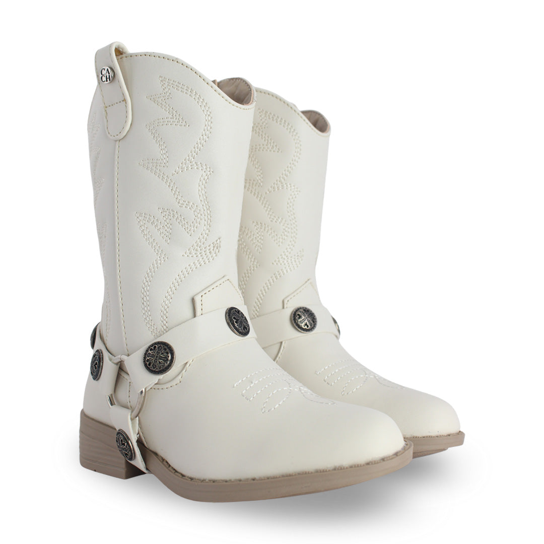 Bota Vaquera Noa 74040 Beige Latte, vista 4