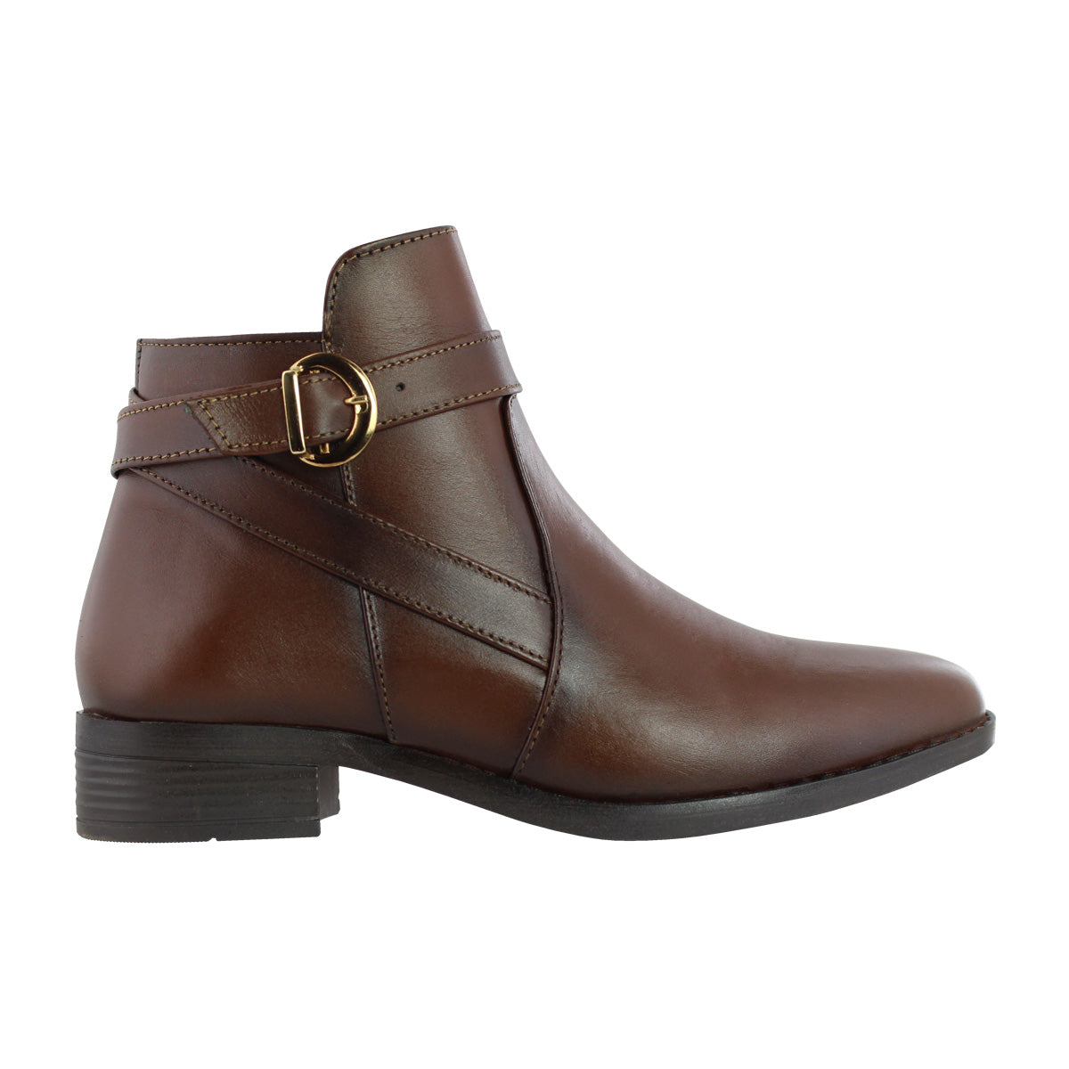 Botín Dama 74130 Piel Café