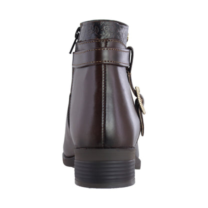 Botín Dama 74182 Piel Davina Brandy
