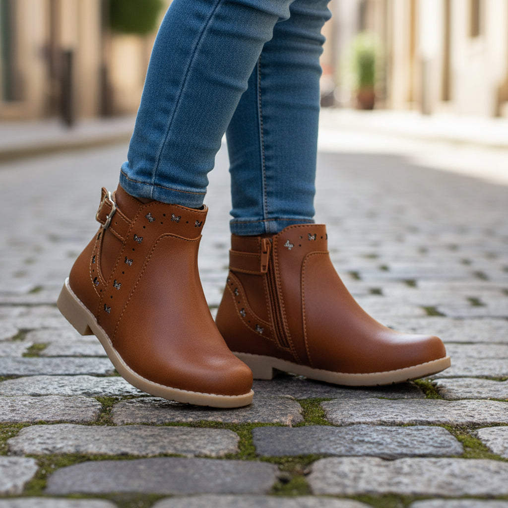 Bota Niña  7425 Shedrón con Mariposas