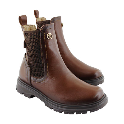 Bota Mediana Dama 7440 Piel Café