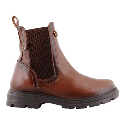 Bota Mediana Dama 7440 Piel Café