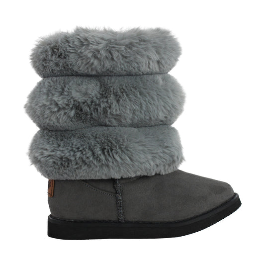 Bota Niña 7621 Gris con Peluche