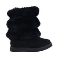 Bota Mediana Niña 7621 Negro con Peluche