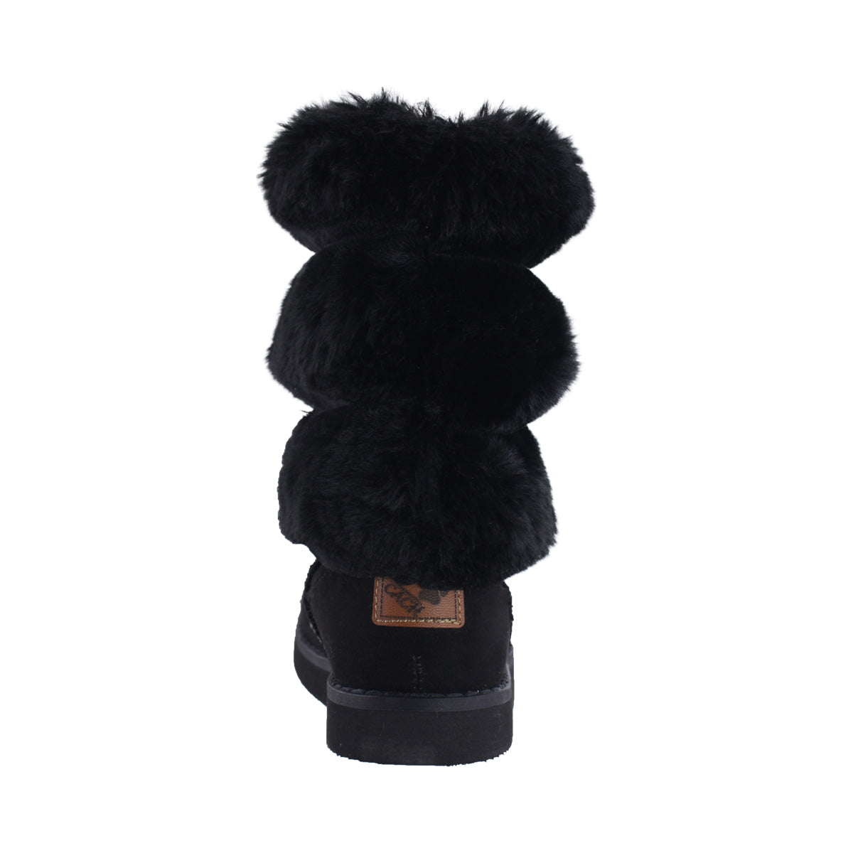 Bota Mediana Niña 7621 Negro con Peluche