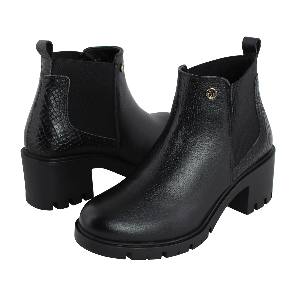Botín Dama 81103 Davina Piel Negro