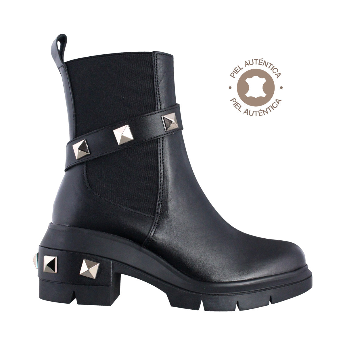 Botín Dama 81200 Davina Piel Negra