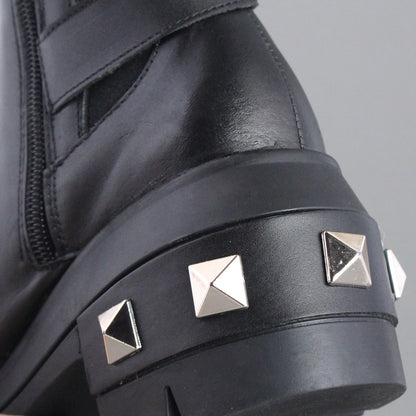 Bota Mediana Dama 81200 Davina Piel Negra