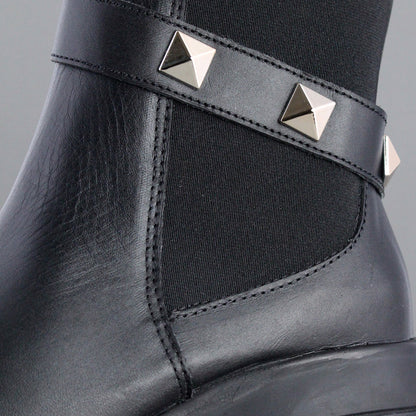 Bota Mediana 81220 Davina Piel Negra