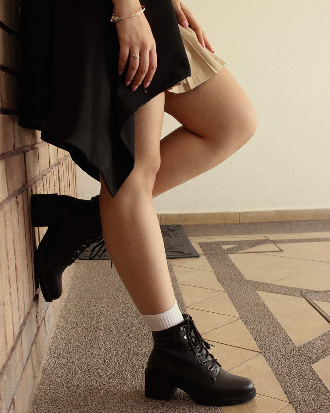 Bota Mediana Dama 81300 Davina Negro