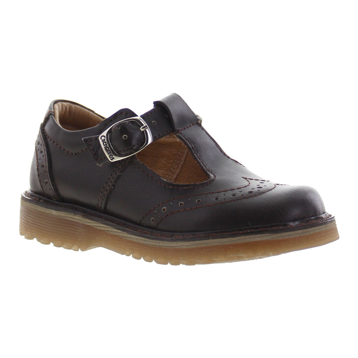 Zapato Escolar Niña 9001 Piel Café