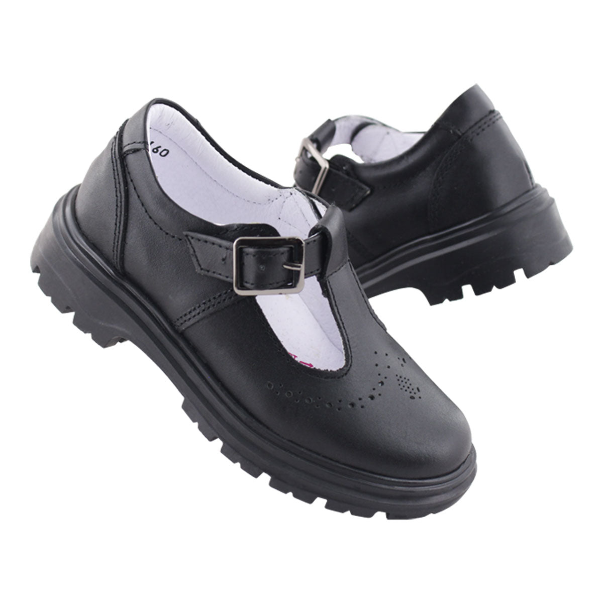 Zapato Escolar Niña 9002 Piel Negro