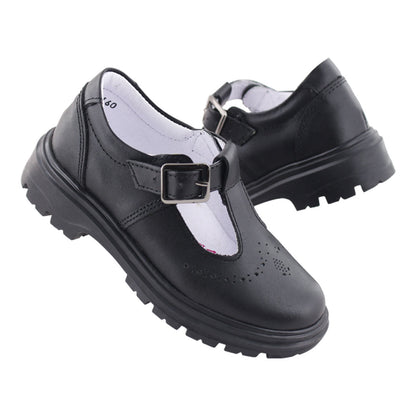 Zapato Escolar Niña 9002 Piel Negro