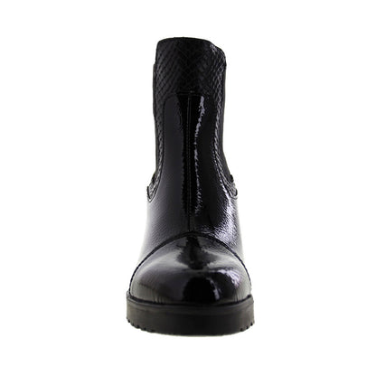 Bota Mediana 90102 Davina Sint. Charol Negro