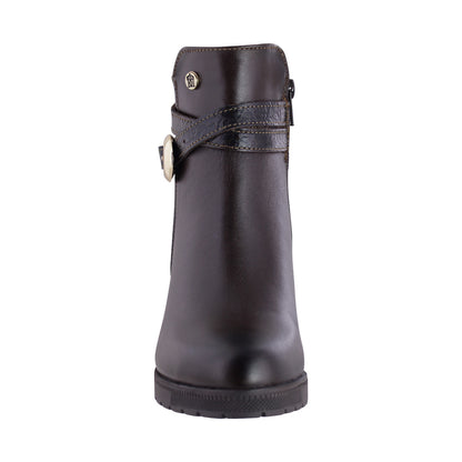 Bota Mediana Mujer 90209 Davina Piel Café