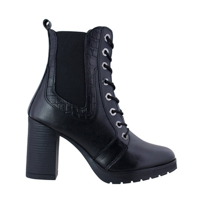 Bota Mediana Dama 90420 Davina Piel Negro