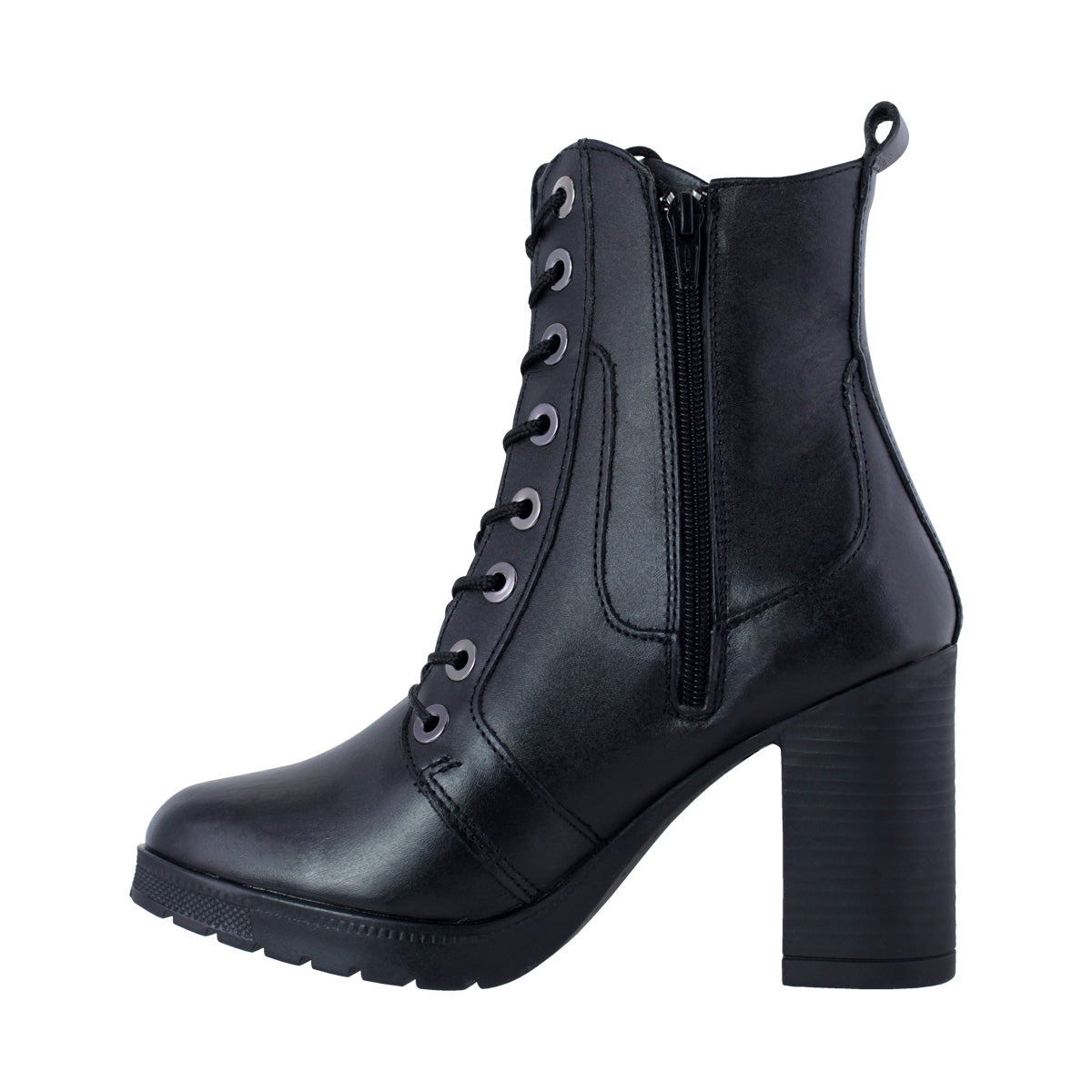 Bota Mediana Dama 90420 Davina Piel Negro