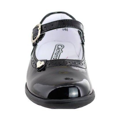 Zapato Escolar Niña 9114 Charol Negro
