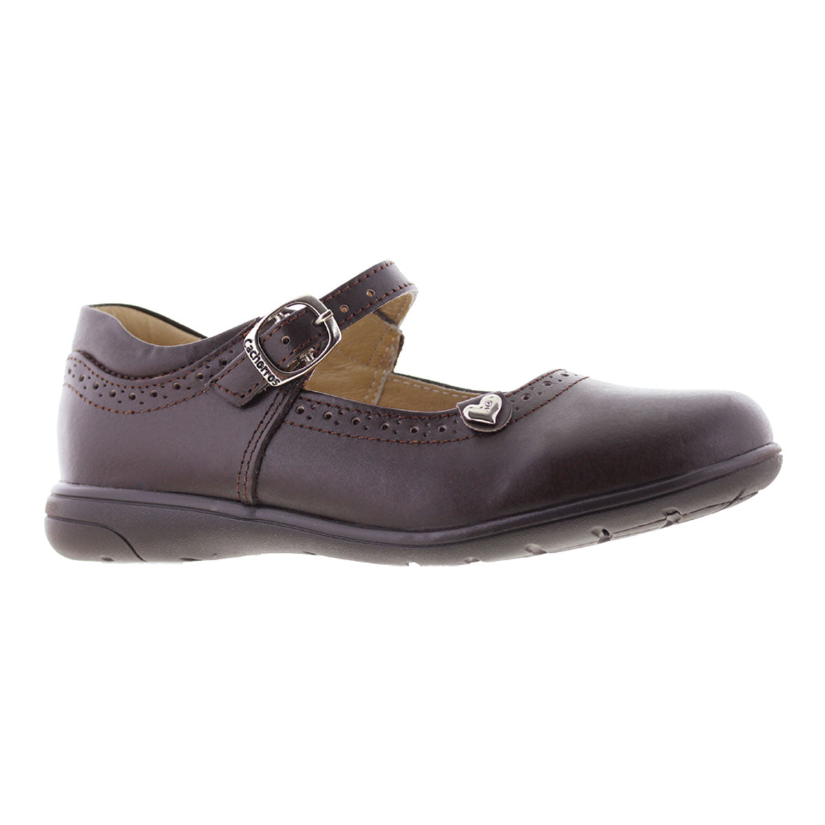 Zapato Escolar Niña 9114 Piel Café