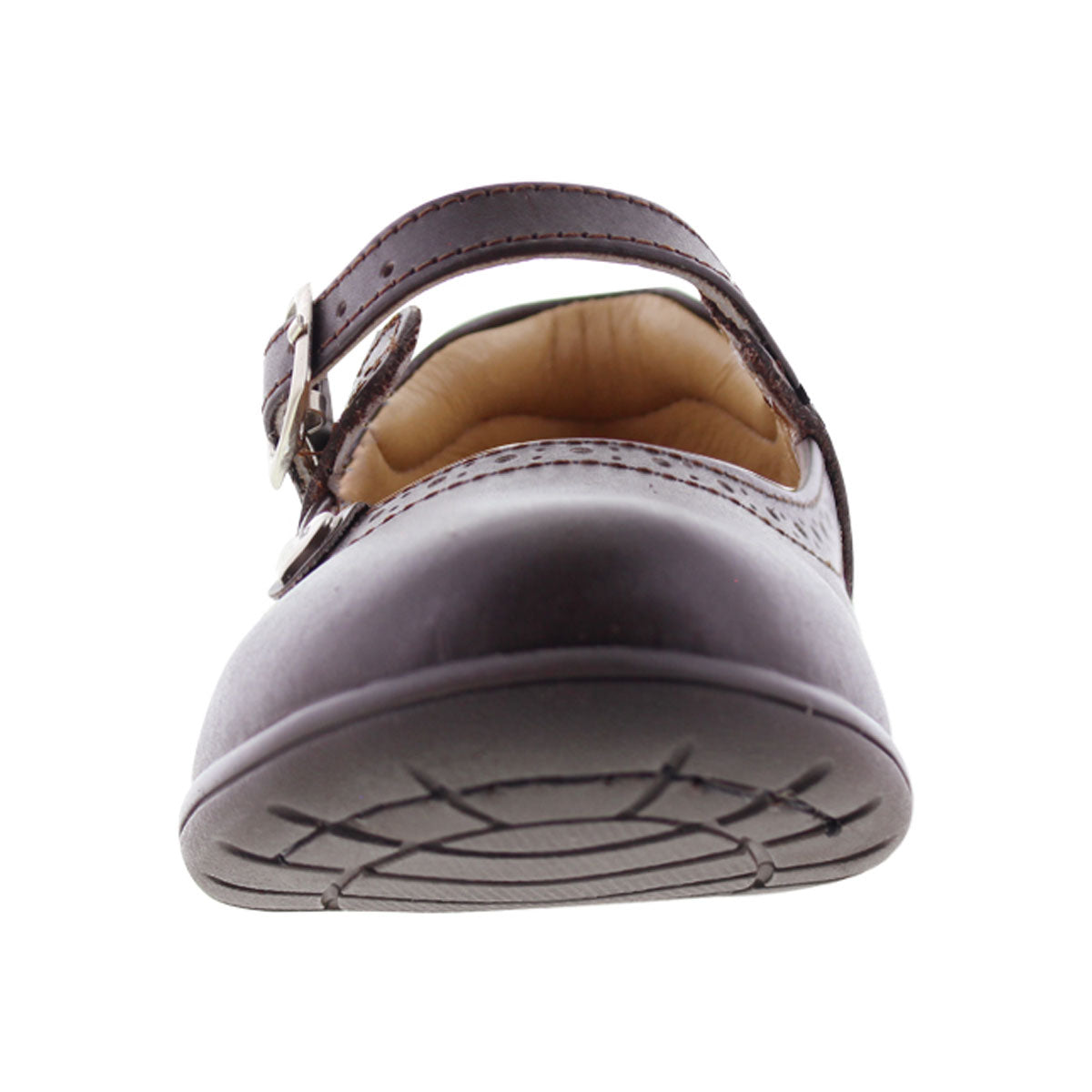 Zapato Escolar Niña 9114 Piel Café