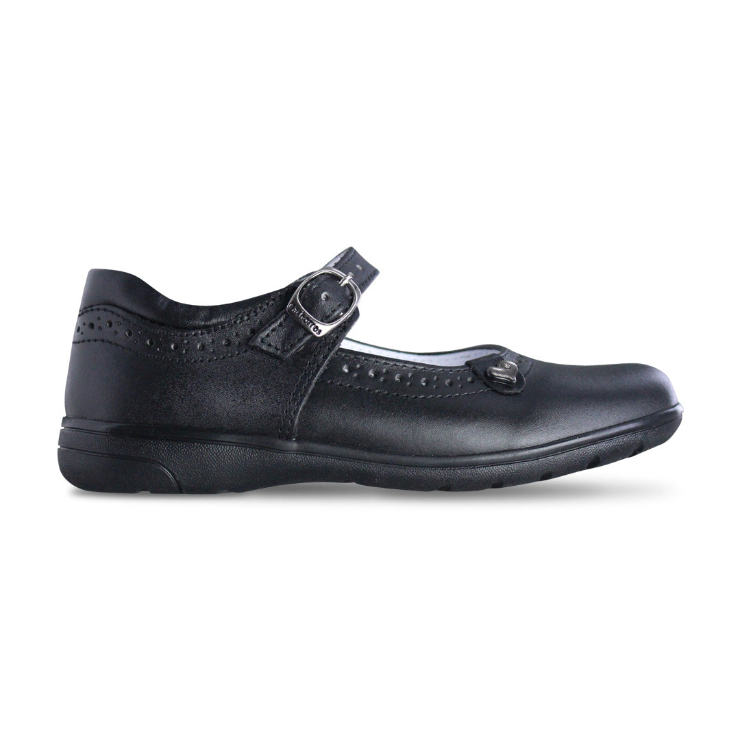 Zapato escolar niña 9114 piel negro - vista 1