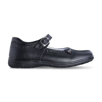 Zapato escolar niña 9114 piel negro - vista 1