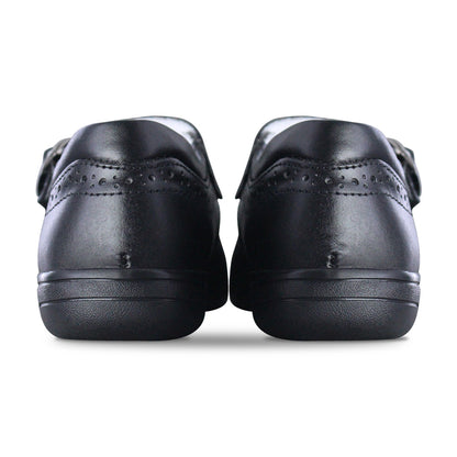 Zapato escolar niña 9114 piel negro - vista 2