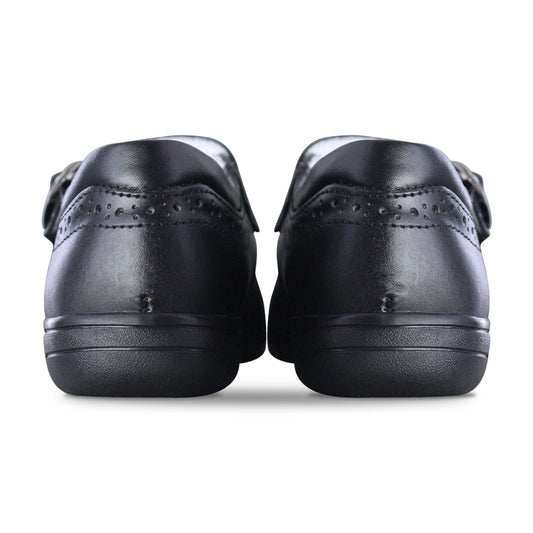 Zapato escolar niña 9114 piel negro - vista 2